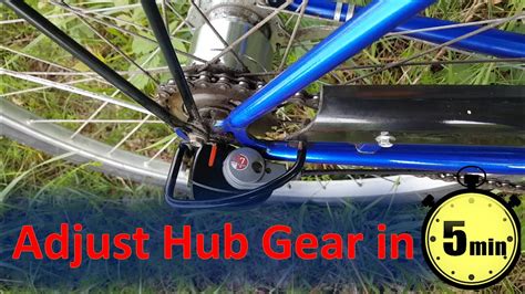 How To Adjust 7 Speed Hub Gears Rear Hub Gear Adjustment Youtube