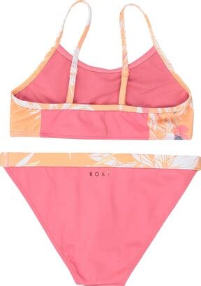 Roxy Rx Girl S Bikini Free To Go Bralette Set Bikini Pink ShopStyle