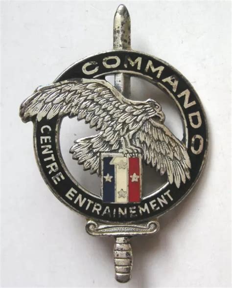 INSIGNE BREVET CENTRE ENTRAINEMENT COMMANDO 1er CORPS D ARMEE Drago