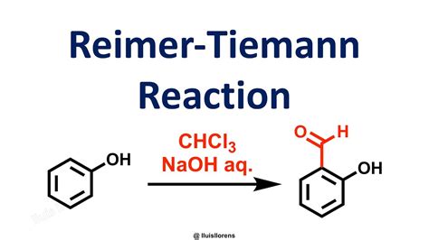 Reimer Tiemann Reaction Youtube