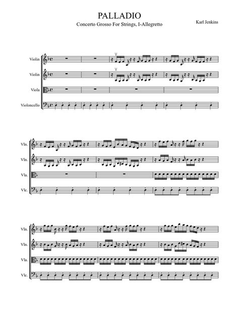 Palladio Sheet Music For Violin Viola Cello Download Free In Pdf Or