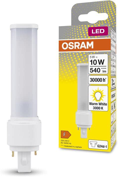 Osram Dulux Led D10 Em G24d 1 5w 540lm 3000k Warm White Light