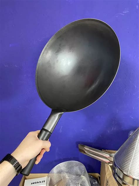 Wok Chino Acero Al Carbon 36x10 Cms Concasse Mccowok03 Equi Par