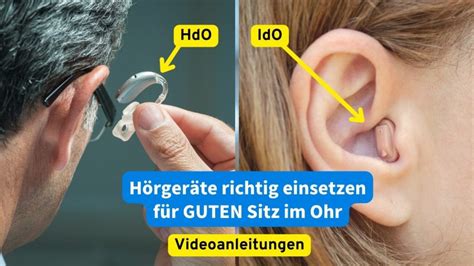 Hörgeräte richtig einsetzen Für festen Sitz im Ohr Video Echo