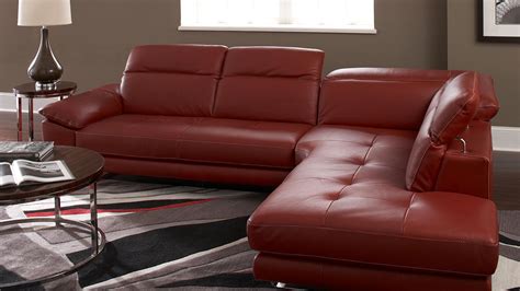Диван из красной кожи 88 фото