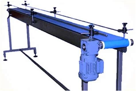 Mild Steel Slider Bed Belt Conveyor Capacity 1 50 Kg Per Feet Material Handling Capacity 1