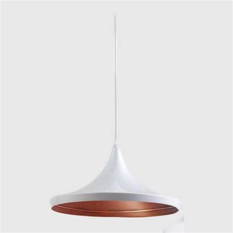 Lumin Ria Pendente Chap U Tom Dixon Branco E Cobre Mundial Luz