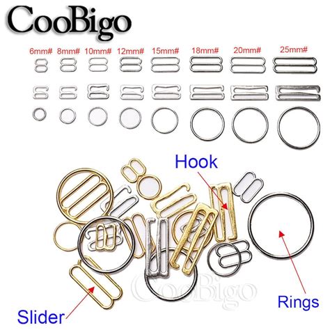 Mm Mm Metal Lingerie Bra Strap Ring Sliders Adjuster Bikini Etsy