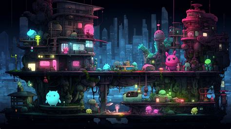 Neon Axolotl Metropolis At Night Ai Wallpapers