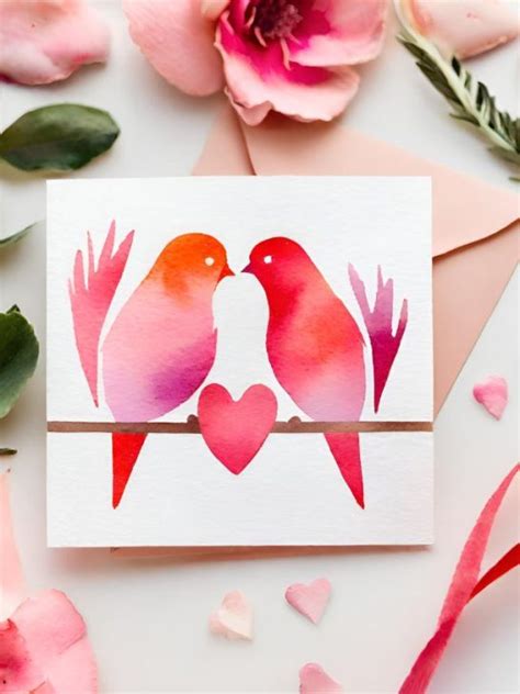 25 Best Diy Watercolor Valentines Card Ideas Sarah Scoop