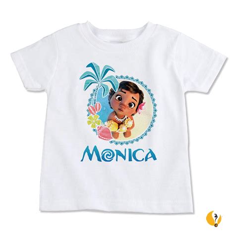 Camiseta Infantil Personalizada Moana Elo Produtos Especiais