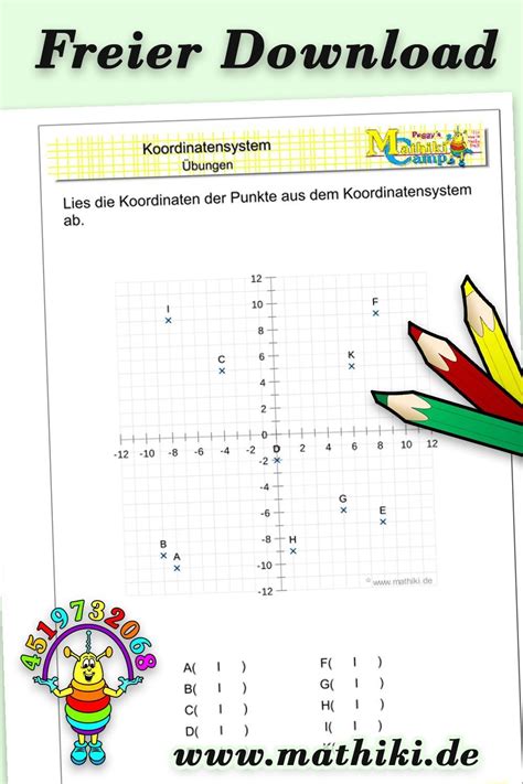 Punkte Im Koordinatensystem Iv Klasse Mathiki De