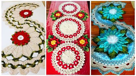 Topclass Crochet Fancy Dinner Tablemats Crochet Flower Decorative