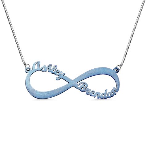 Collier Pr Nom Infini Color Personnalis Obtenircollierprenom