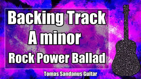 A Minor Backing Track Am Classic Rock Power Ballad Guitar Jam