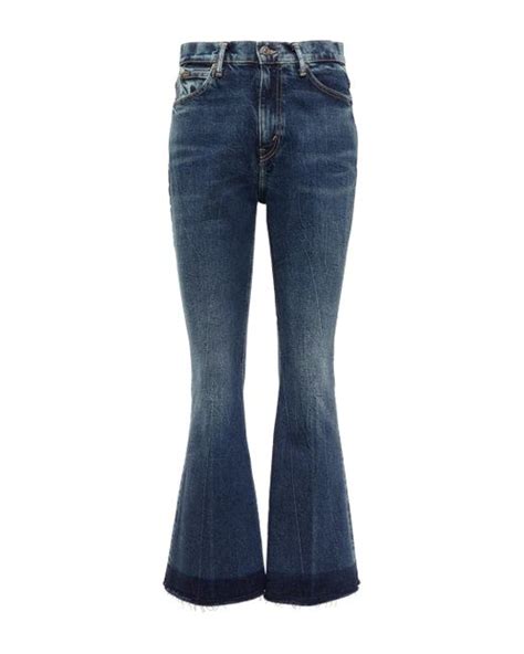 Polo Ralph Lauren Denim High Rise Flared Jeans In Blue Lyst Uk