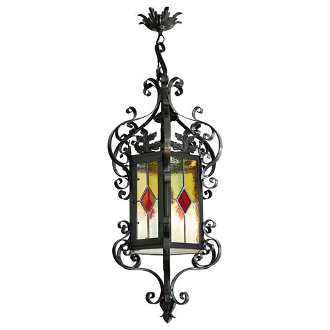 French Art Nouveau Stained Glass Lantern For Sale At Stdibs