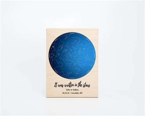 Custom Star Map Constellation Chart Map of the Night Sky - Etsy