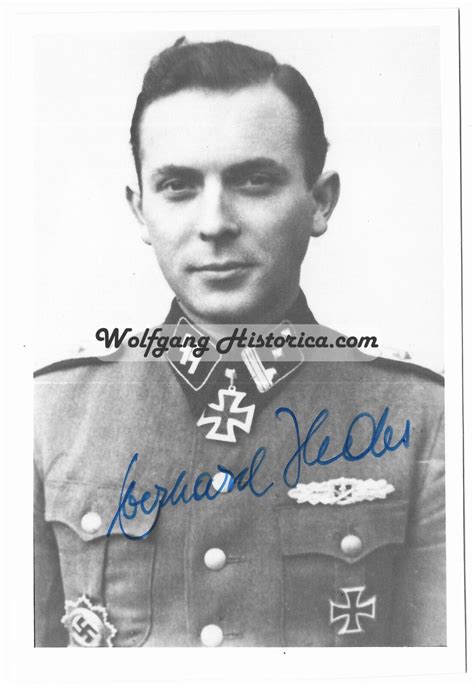 Postwar Signature Of Eberhard Heder Ss Panzer Pionier Bataillon