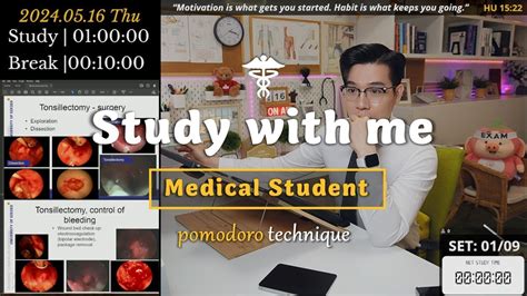 Wed Study With Me Hrs Pomodoro Timer Asmr