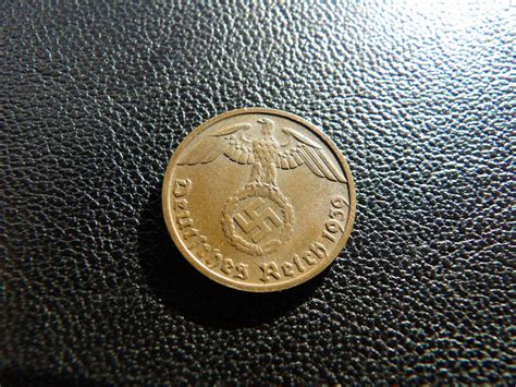 Pfennig D Coin Rare Old Wwii Antique Germany Rd Reich Ss Nazi