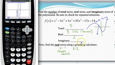 Finding Coordinates Of Real Zeros Of A Polynomial Using A Graphing