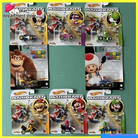 Hot Wheels Super Mario tema é um carrinho infantil brinquedo infantil Modelo estático de