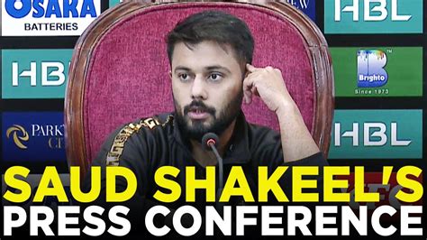 Saud Shakeel S Press Conference Multan Sultans Vs Quetta Gladiators