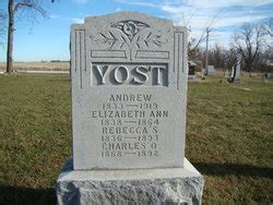 Andrew Yost 1833 1919 Mémorial Find a Grave