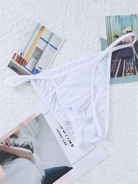 Bragas Bikini Levantabultos De Glúteos Icy Silk Lencería De Malla Transparente De Baja Altura