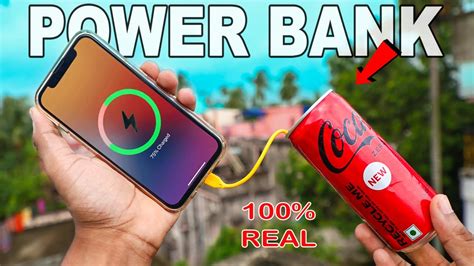 How To Make Power Bank At Home Homemade Power Bank With Coca Cola