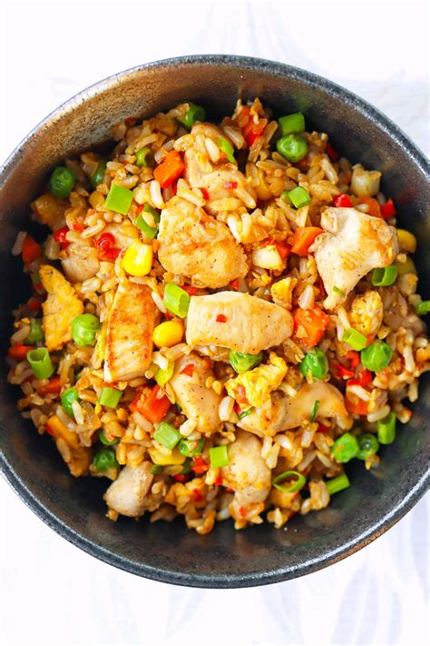 Spicy Chicken Fried Rice Easy Meal Prep That Spicy Chick