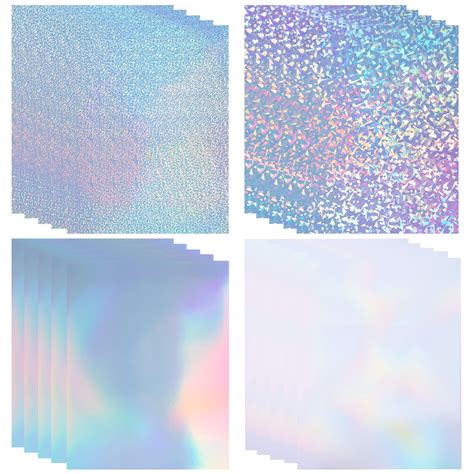 Sheets X Inch Holographic Sticker Paper Waterproof For Inkjet