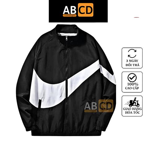 Áo khoác dù NIKE Big Logo siêu hot Jacket Vintage vải dù lớp cao cấp thời trang Hàn Quốc ABCD