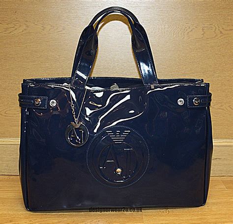 Armani Jeans Tote Bag With Large Aj Logo Navy Accessories From