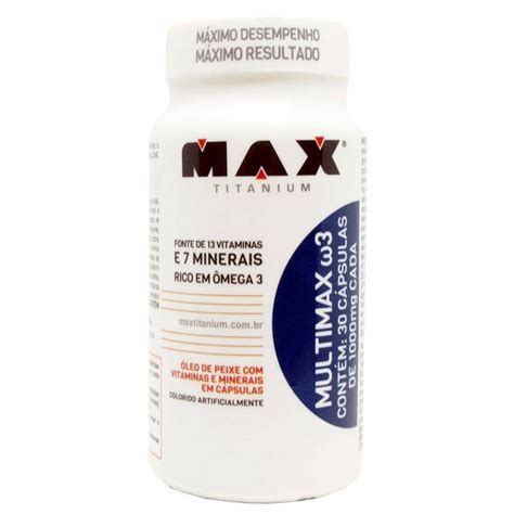 Multimax Omega 3 30 Caps Max Titanium Submarino