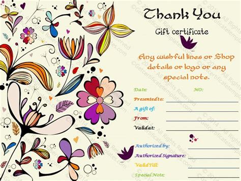 Special Thank You T Certificate Template T Card Template T Certificate Template