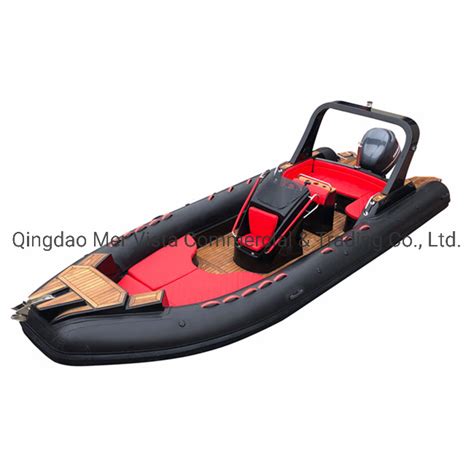 Ce Ft Luxury Yachat Fiberglass Hull Rib Hypalon Inflatable Boat