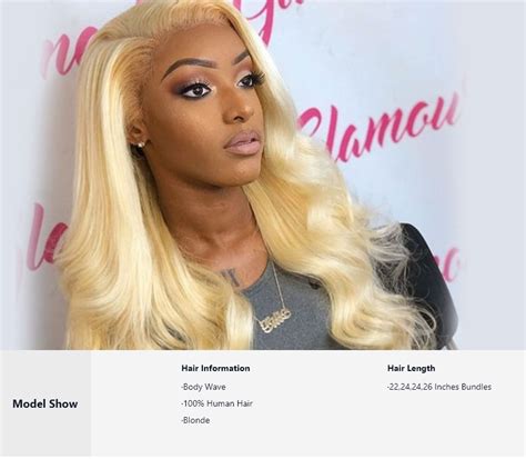 UNice Hair Blonde Virgin Human Hair Wave Bundles Body Wave Hair Weft UNice