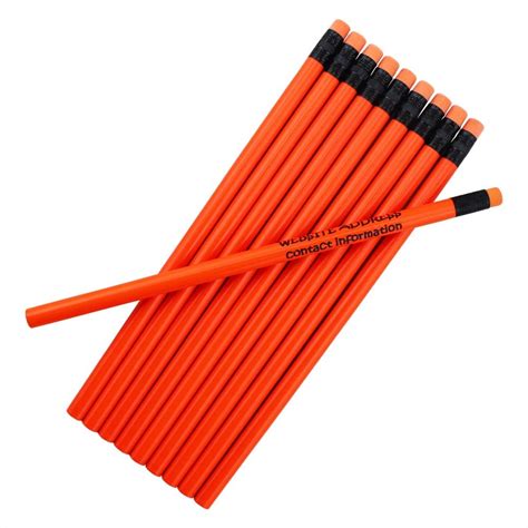 Amazon.com : ezpencils Personalized Pencil Bulk – Round Pencils – Neon ...