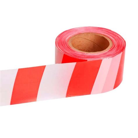 Сигнальная лента красно-белая 50мм х 200 м, 8 шт купить по низкой цене ...