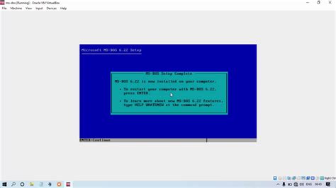 How To Install Ms Dos In Virtual Box Youtube