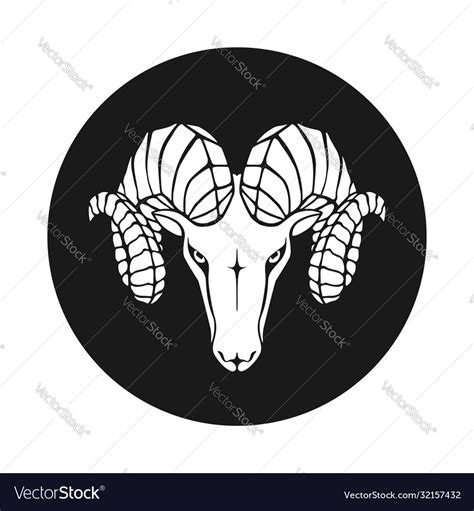 ram sign royalty  vector image vectorstock