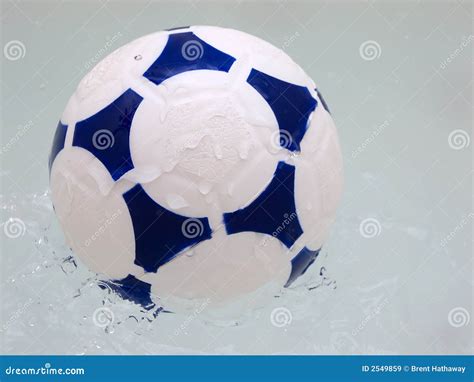 Soccer Ball Stock Image Image Of Drops Splash Liquid 2549859