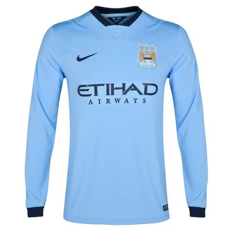 Manchester City Home Kit Manchester City Long Sleeve Tshirt