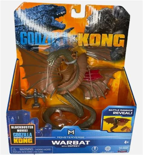 Playmates Godzilla Vs Kong Monsterverse Warbat With Osprey 6 Figure