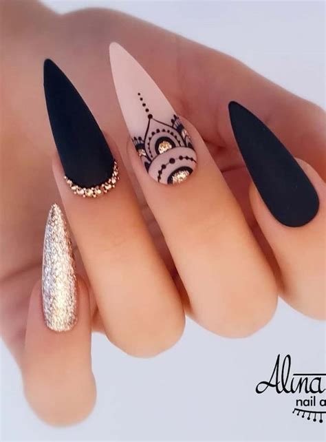 Acrylic Nails Stiletto Manicure