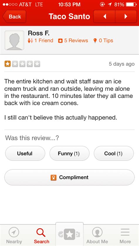 The 20 Funniest Yelp Reviews Ever