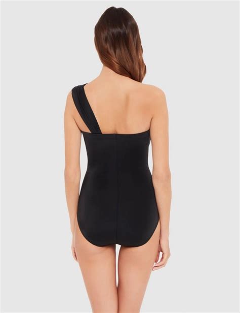 Goddess One Shoulder Tummy Control Swimsuit Crossroads