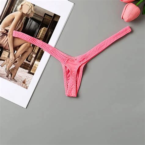 Mini String Taille Basse Pour Femme Sous vêtement Sexy Micro Bikini Culotte Astronomique
